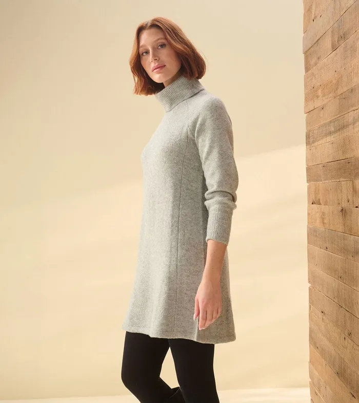 Swing Sweater Dress 8211 Grey Heather Hatley