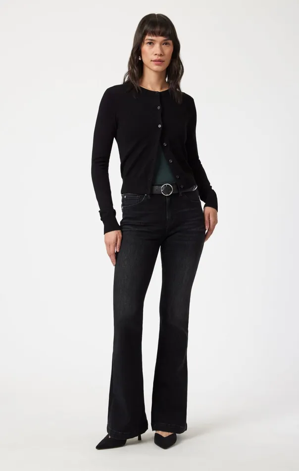 Sydney Flare In Smoke Brushed Feather Blue Women Mavi Jeans Denim