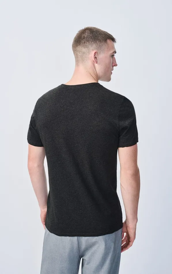 TShirt Decatur Melange Charcoal Men American Vintage Short Sleeve TShirts TShirt Decatur Melange Charcoal Men American Vintage Short Sleeve TShirts