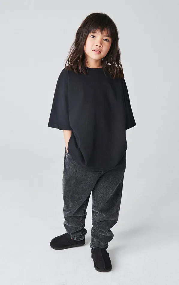 TShirt Fizvalley Black Kids American Vintage Short Sleeve TShirts TShirt Fizvalley Black Kids American Vintage Short Sleeve TShirts