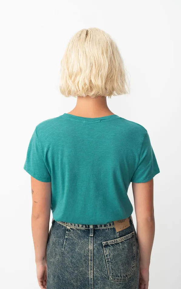 TShirt Jacksonville Emerald Melange Women American Vintage Short Sleeve TShirts TShirt Jacksonville Emerald Melange Women American Vintage Short Sleeve TShirts