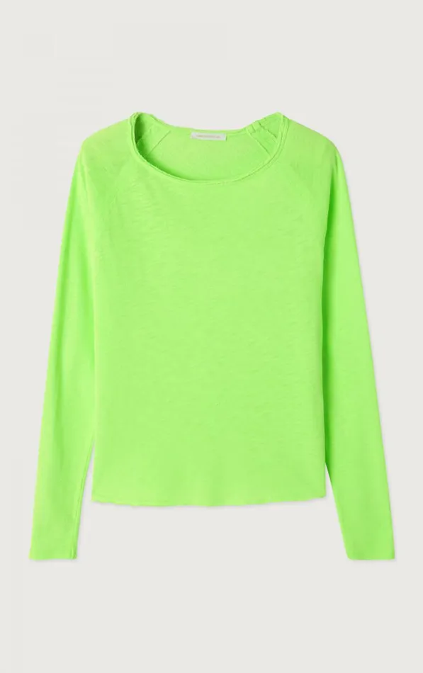 TShirt Sonoma Fluorescent Apple Women American Vintage Long Sleeve TShirts