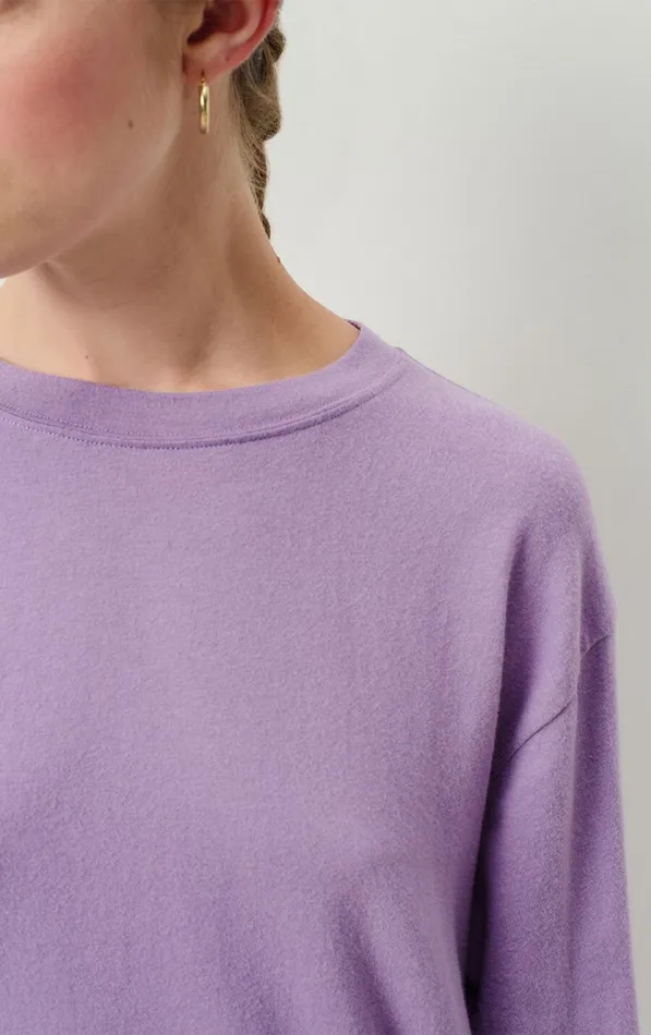 TShirt Ypawood Amethyst Melange Women American Vintage Long Sleeve TShirts TShirt Ypawood Amethyst Melange Women American Vintage Long Sleeve TShirts