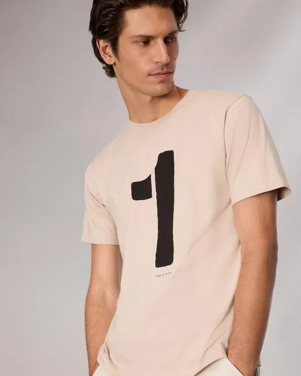 TShirts and Henleys Men Rag and Bone Rb Number 1 TShirt Washed Light Tan