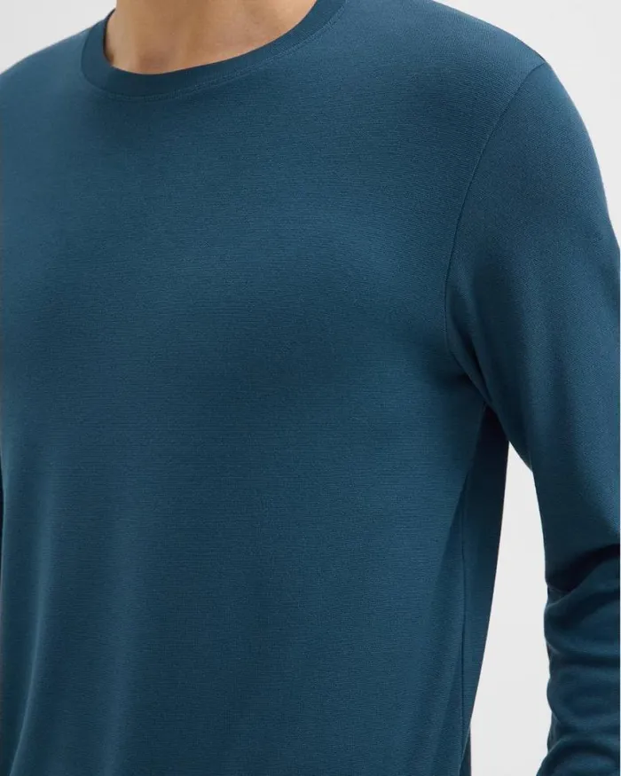 TShirts Polos Men Theory Essential LongSleeve Tee In Anemone Modal Jersey Twilight TShirts Polos Men Theory Essential LongSleeve Tee In Anemone Modal Jersey Twilight