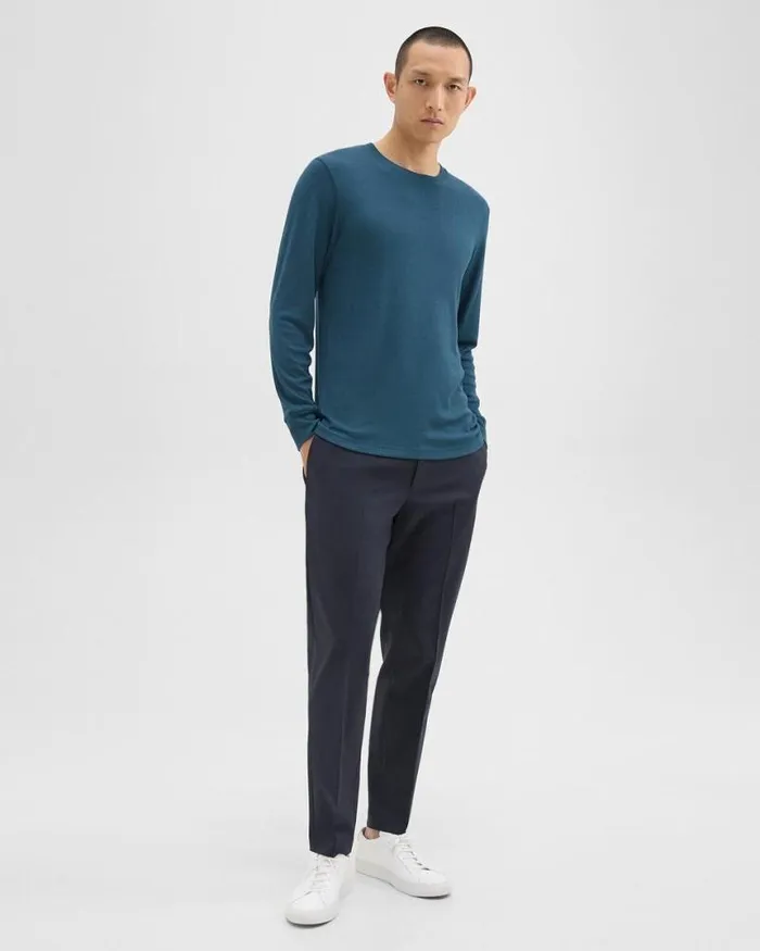 TShirts Polos Men Theory Essential LongSleeve Tee In Anemone Modal Jersey Twilight TShirts Polos Men Theory Essential LongSleeve Tee In Anemone Modal Jersey Twilight