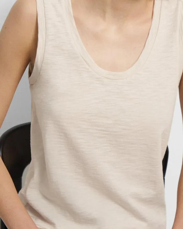 TShirts Tank Tops Women Theory Easy Tank Top In Organic Slub Cotton Canvas TShirts Tank Tops Women Theory Easy Tank Top In Organic Slub Cotton Canvas