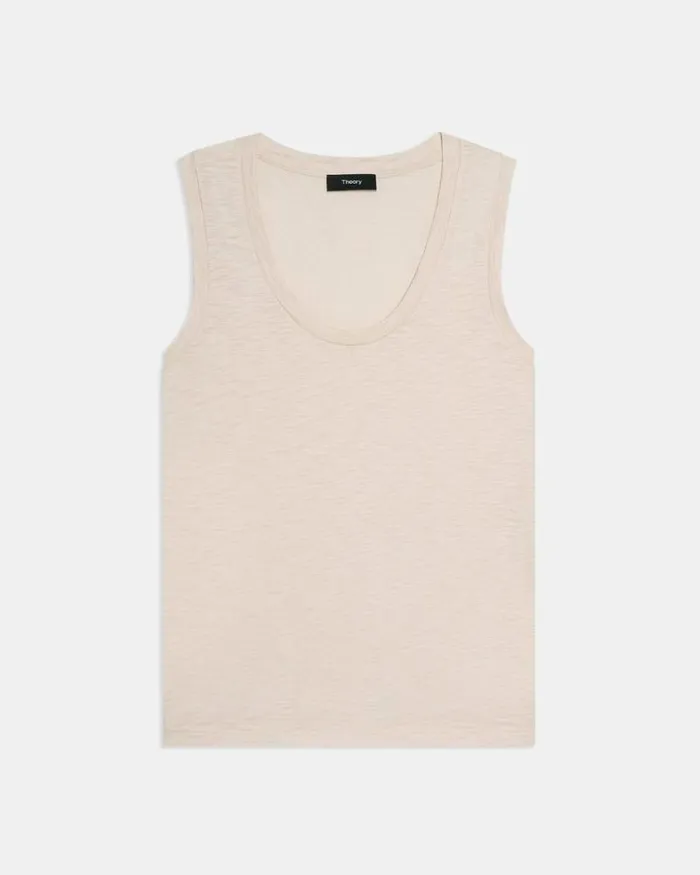 TShirts Tank Tops Women Theory Easy Tank Top In Organic Slub Cotton Canvas TShirts Tank Tops Women Theory Easy Tank Top In Organic Slub Cotton Canvas