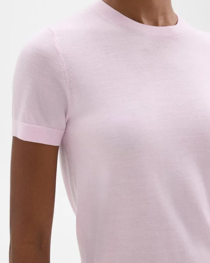 TShirts Tank Tops Women Theory Sweater Tee In Regal Wool Bloom