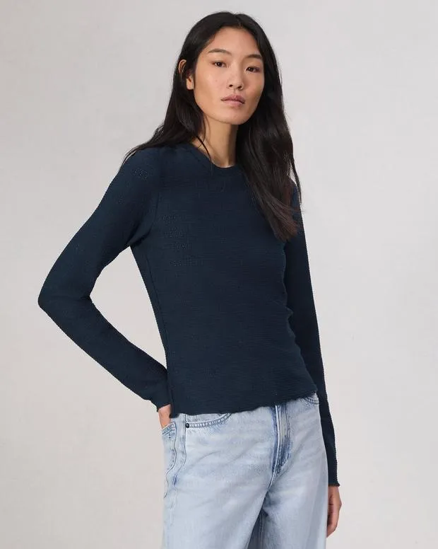 TShirts Women Rag and Bone Julia Textured Tee Salute