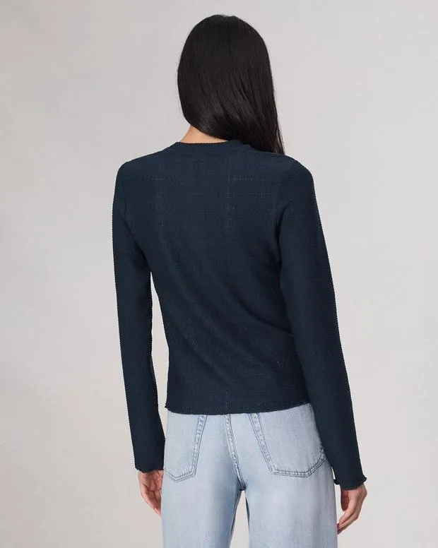 TShirts Women Rag and Bone Julia Textured Tee Salute