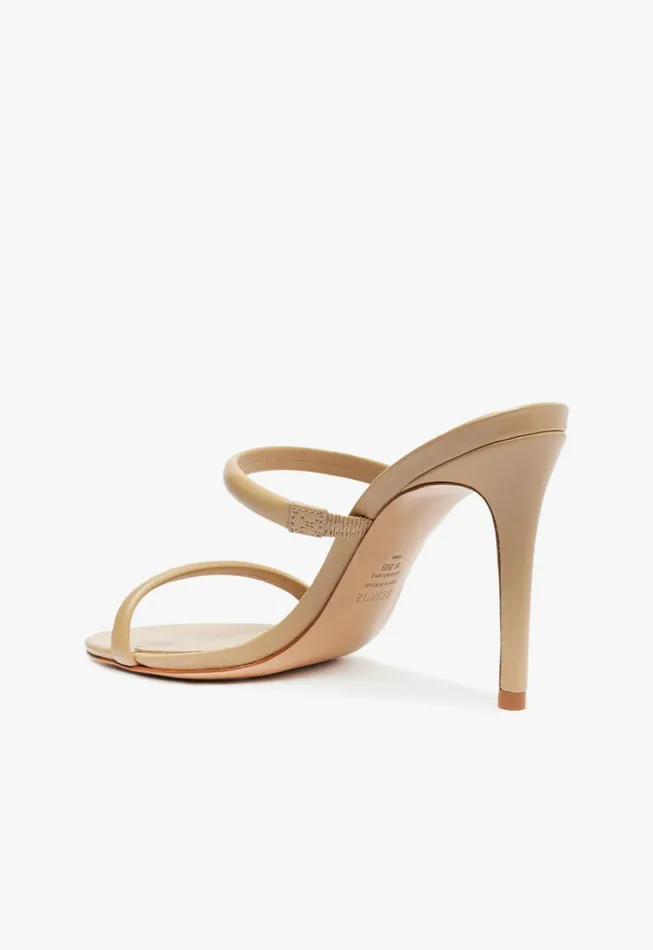 Taliah Nappa Leather Sandal Light Beige Women Schutz Shoes Mules