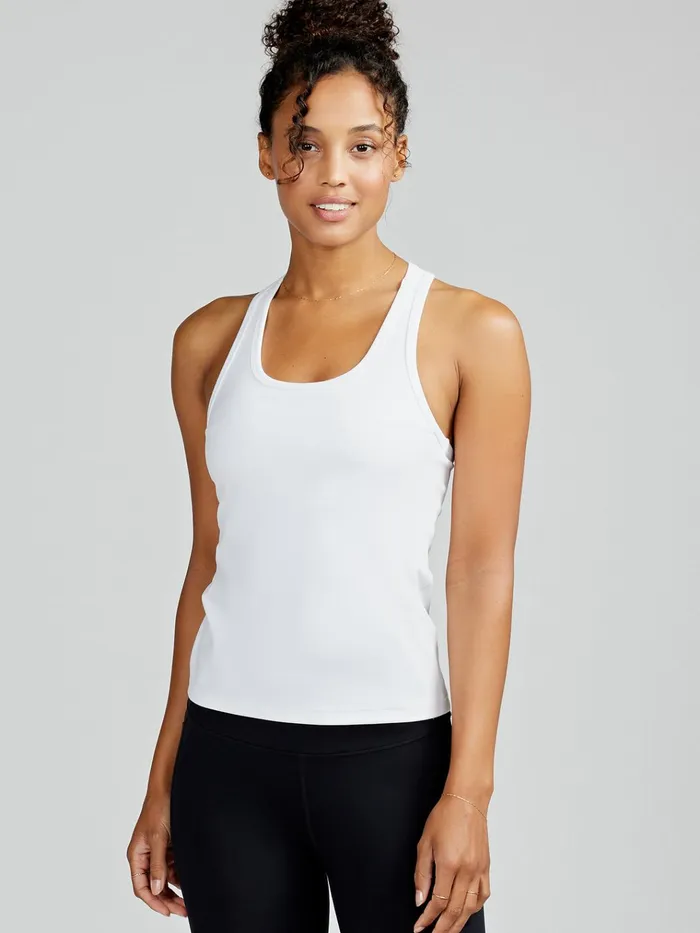 Tanks Women Tasc Performance Sculptive Racer Back Tank With Builtin Bra