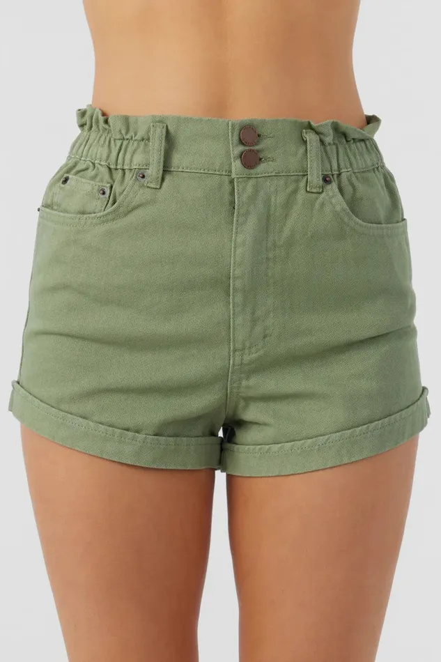 TASIA DENIM SHORTS Oil Green Women O039NEILL Clothing