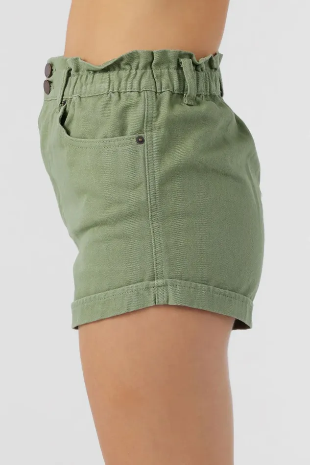 TASIA DENIM SHORTS Oil Green Women O039NEILL Clothing