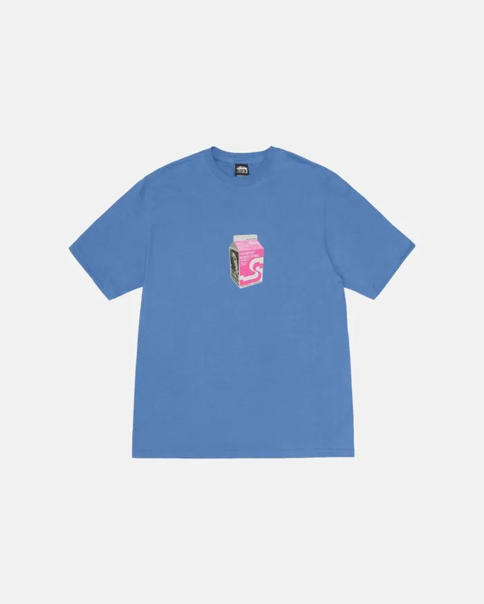 Tees MenWomen Stussy MILK TEE Pacific