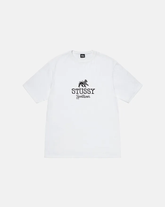 Tees MenWomen Stussy SPORTSWEAR TEE White