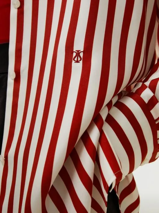 The Amalfi Stripe Silk Shirt Women Blouses Lilysilk Shirts