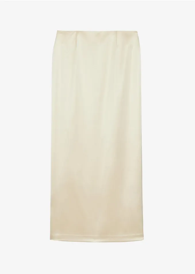 The Frankie Shop Bottoms Adriana Midi Skirt 8211 Beige 8211 Women