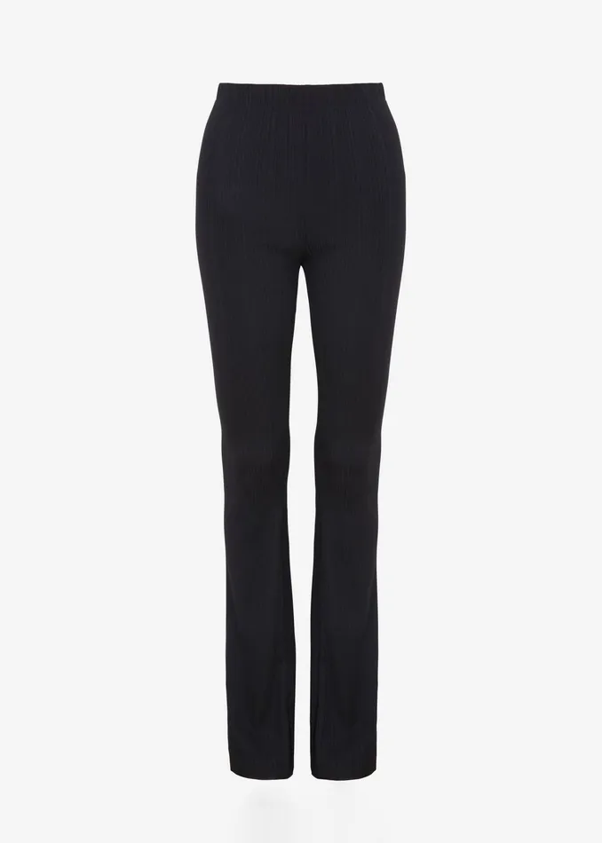 The Frankie Shop Bottoms Akimi Ribbed Pants 8211 Black 8211 Women
