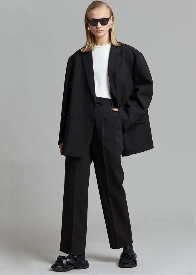 The Frankie Shop Bottoms Bea Suit Pants 8211 Black 8211 Women