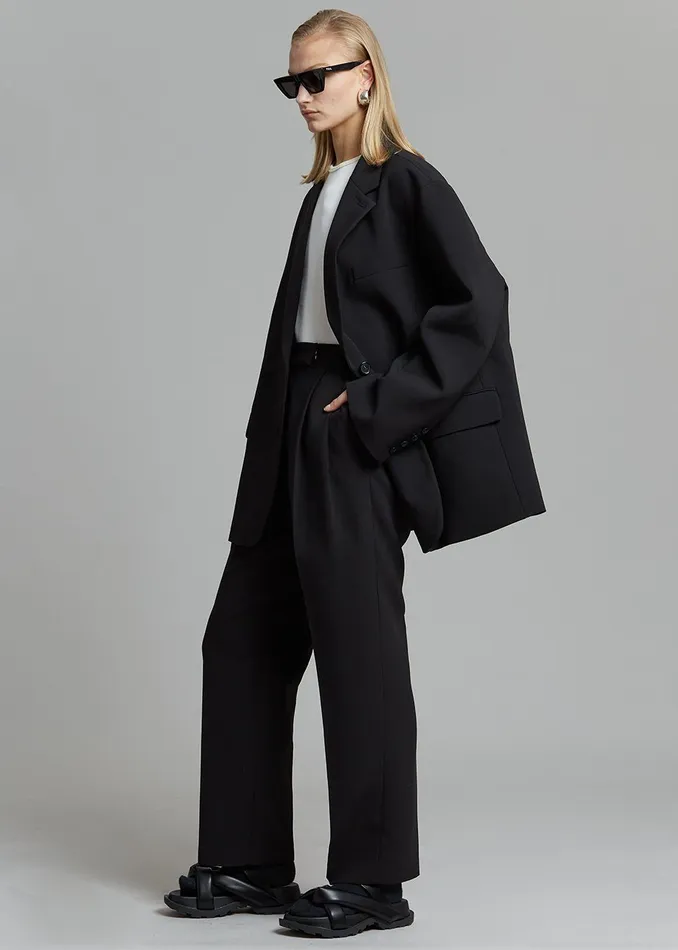 The Frankie Shop Bottoms Bea Suit Pants 8211 Black 8211 Women