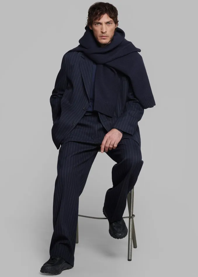 The Frankie Shop Bottoms Beo Suit Pants 8211 NavyWhite Pinstripe 8211 Men