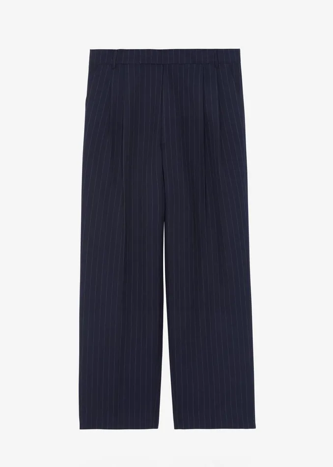 The Frankie Shop Bottoms Beo Suit Pants 8211 NavyWhite Pinstripe 8211 Men
