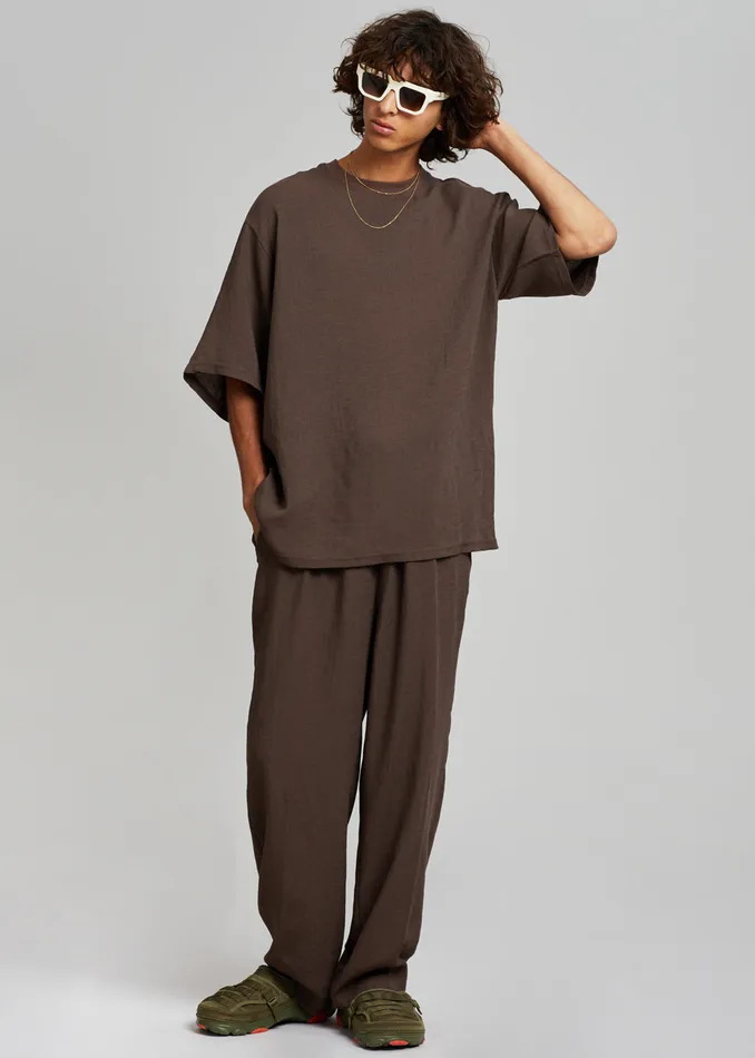 The Frankie Shop Bottoms Brax Pants 8211 Brown 8211 Men