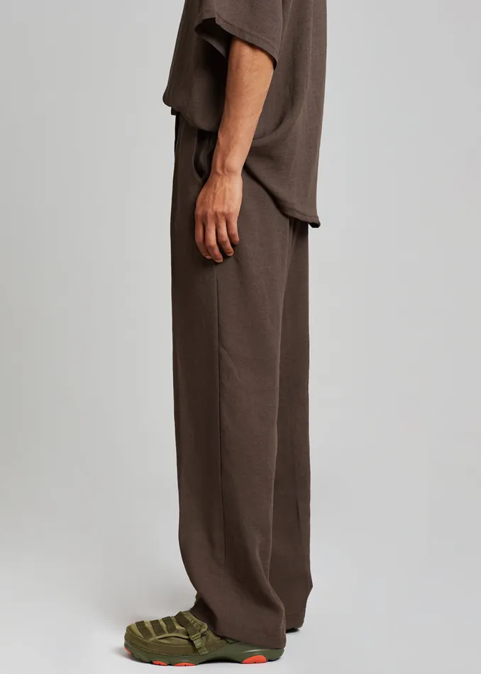 The Frankie Shop Bottoms Brax Pants 8211 Brown 8211 Men
