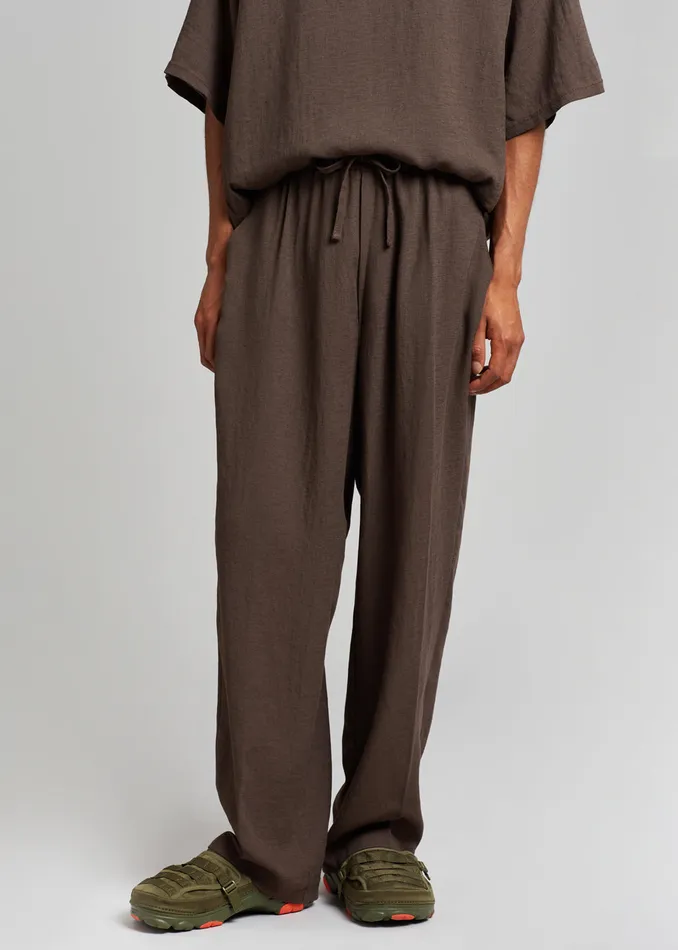 The Frankie Shop Bottoms Brax Pants 8211 Brown 8211 Men