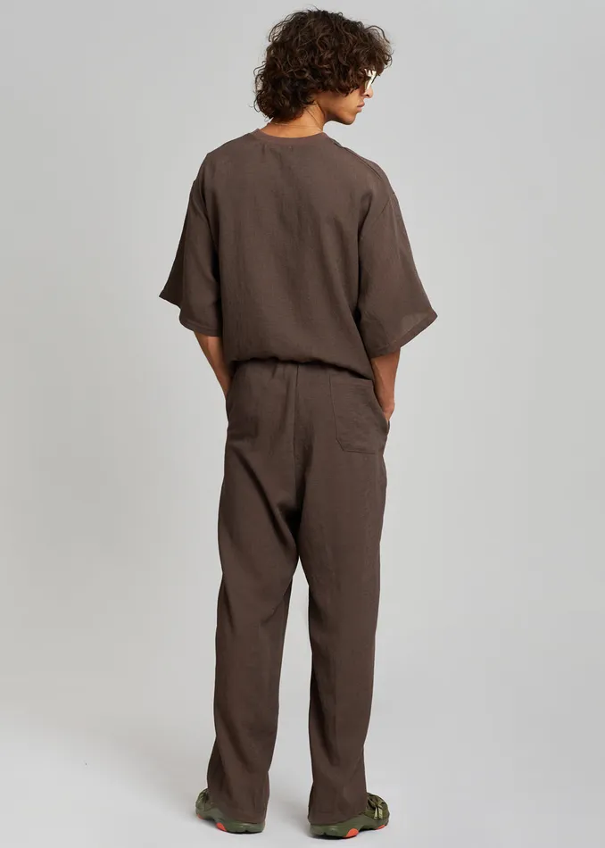 The Frankie Shop Bottoms Brax Pants 8211 Brown 8211 Men