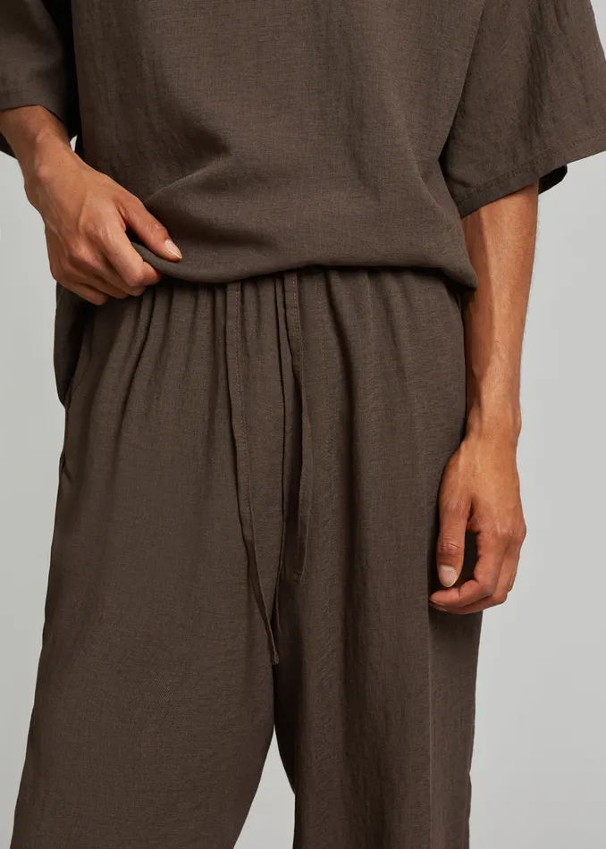 The Frankie Shop Bottoms Brax Pants 8211 Brown 8211 Men
