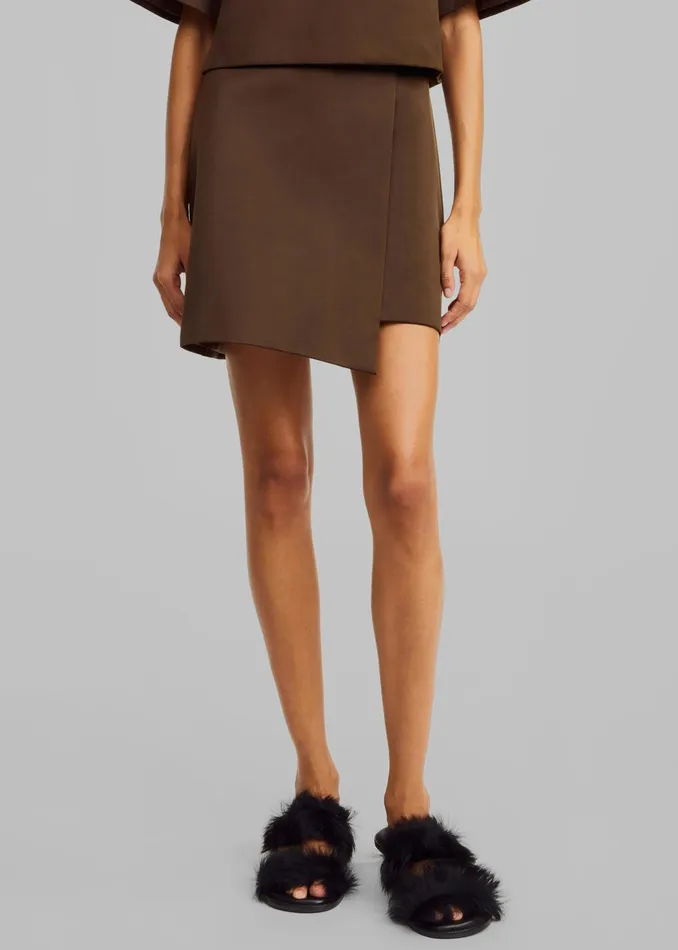The Frankie Shop Bottoms By Malene Birger Raye Skirt 8211 Dark Mahogany 8211 Women The Frankie Shop Bottoms By Malene Birger Raye Skirt 8211 Dark Mahogany 8211 Women