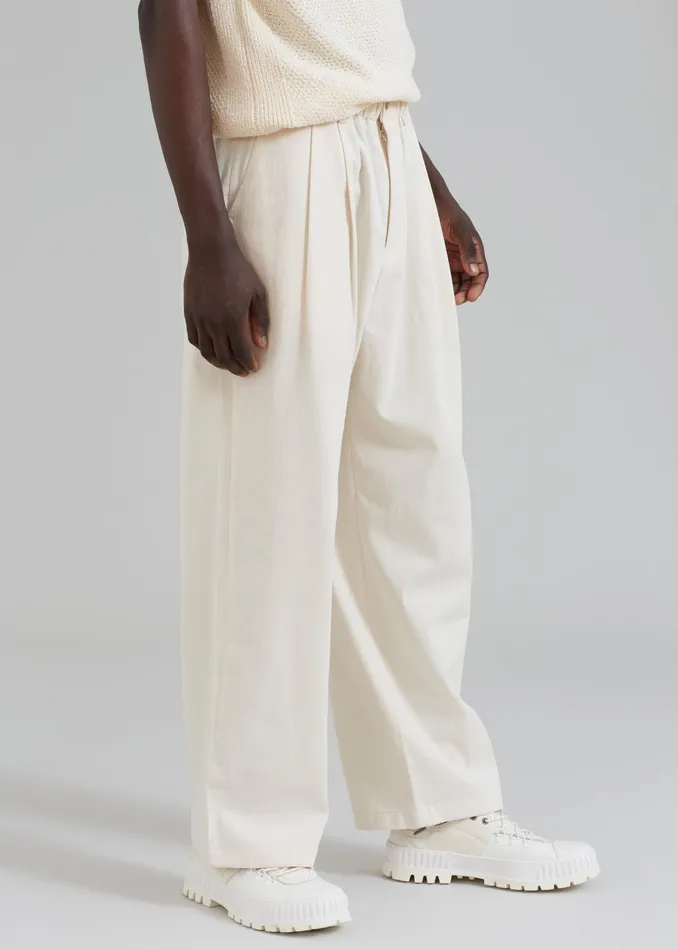 The Frankie Shop Bottoms Charlie Pants 8211 Cream 8211 Men