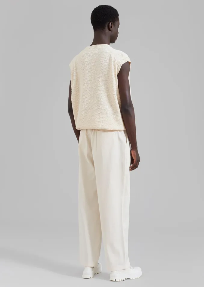 The Frankie Shop Bottoms Charlie Pants 8211 Cream 8211 Men