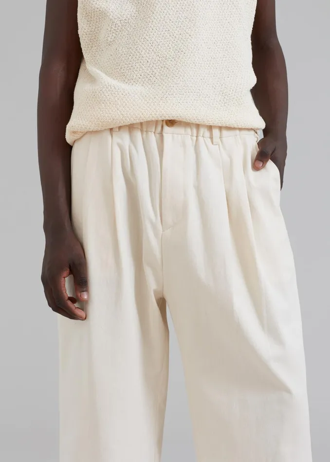The Frankie Shop Bottoms Charlie Pants 8211 Cream 8211 Men