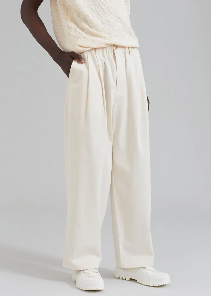The Frankie Shop Bottoms Charlie Pants 8211 Cream 8211 Men
