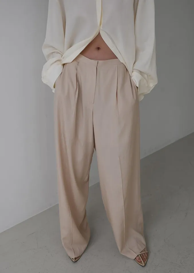 The Frankie Shop Bottoms Colyn Trousers 8211 Beige 8211 Women