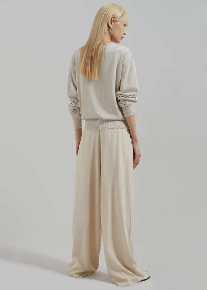 The Frankie Shop Bottoms Colyn Trousers 8211 Beige 8211 Women