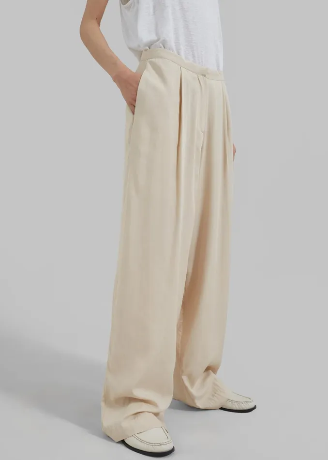 The Frankie Shop Bottoms Colyn Trousers 8211 Beige 8211 Women