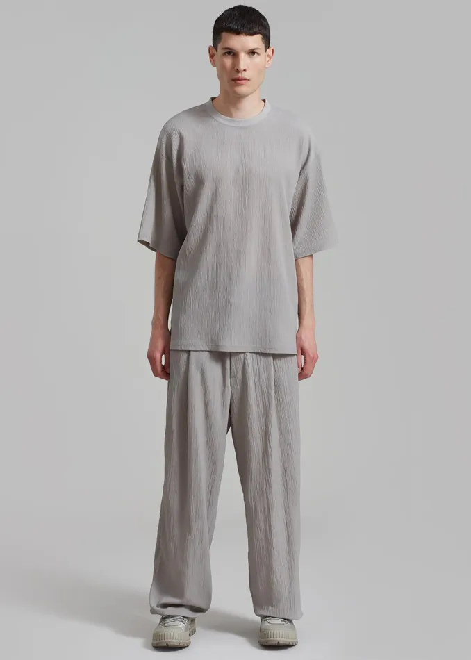 The Frankie Shop Bottoms Eliott Crinkle Pants 8211 Grey 8211 Men