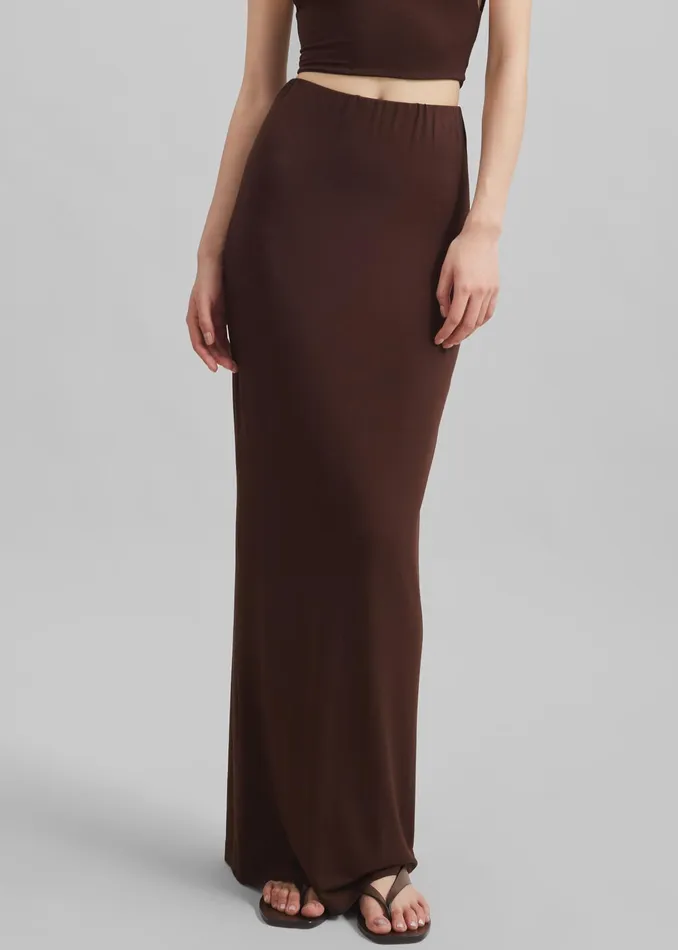 The Frankie Shop Bottoms Evangeline Maxi Skirt 8211 Brown 8211 Women