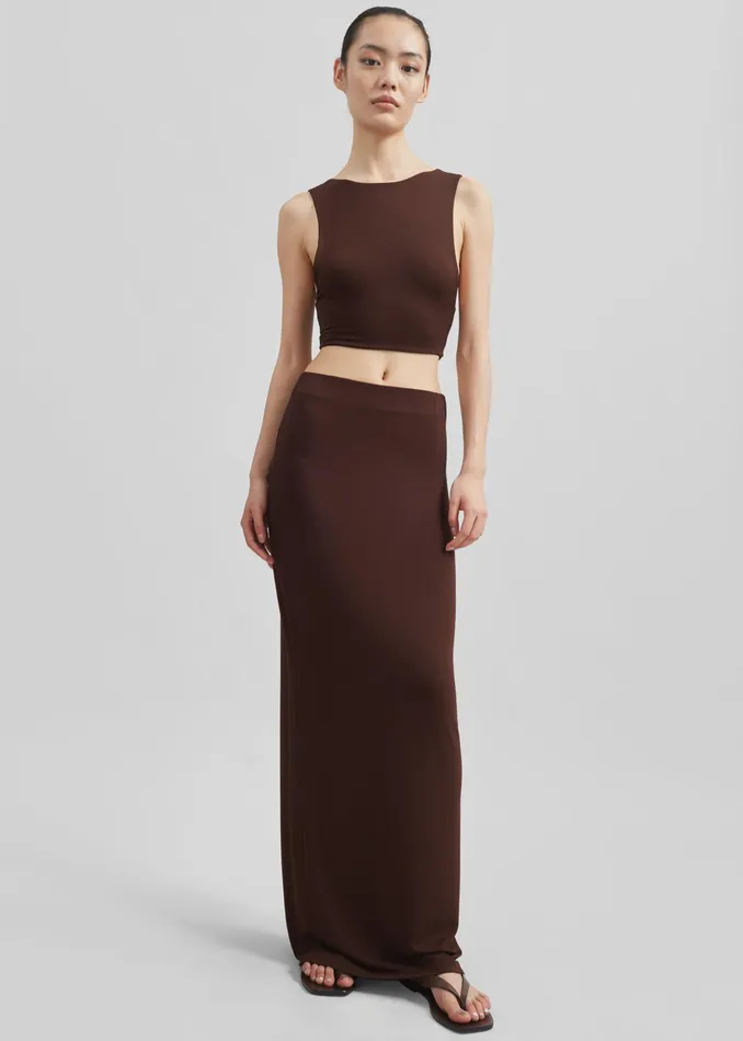 The Frankie Shop Bottoms Evangeline Maxi Skirt 8211 Brown 8211 Women