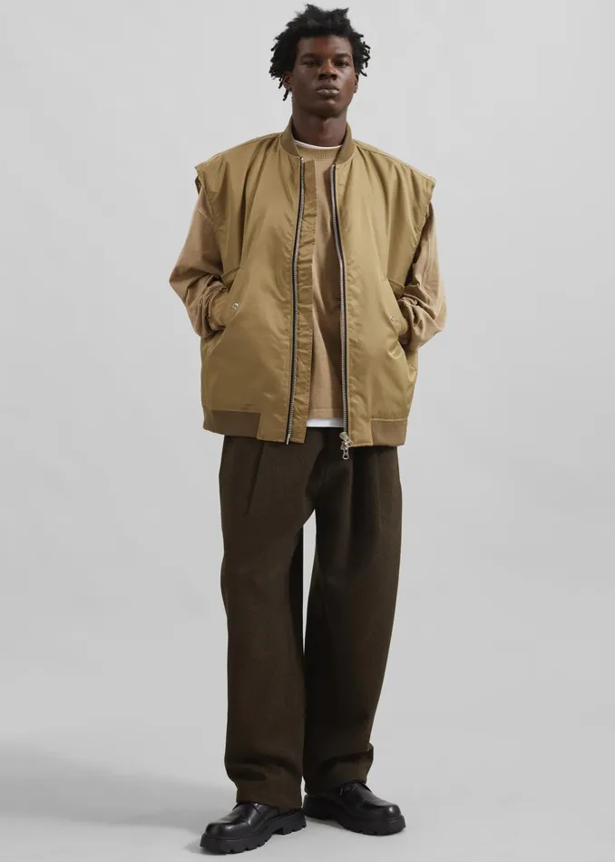 The Frankie Shop Bottoms Felix Trousers 8211 Dark Olive 8211 Men