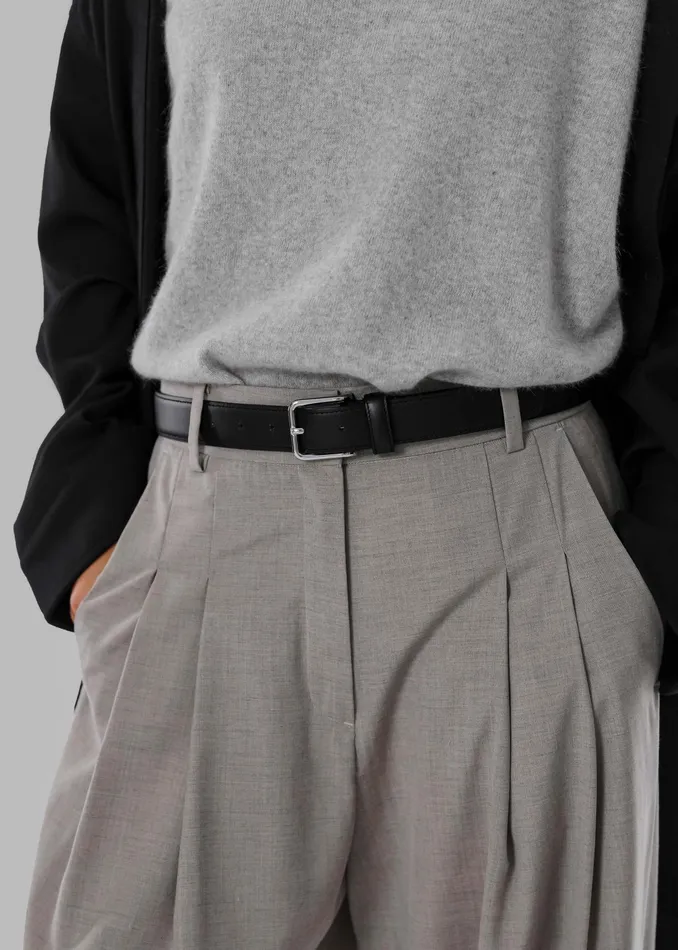 The Frankie Shop Bottoms Gelso Pleated Trousers 8211 Light Taupe Melange 8211 Women