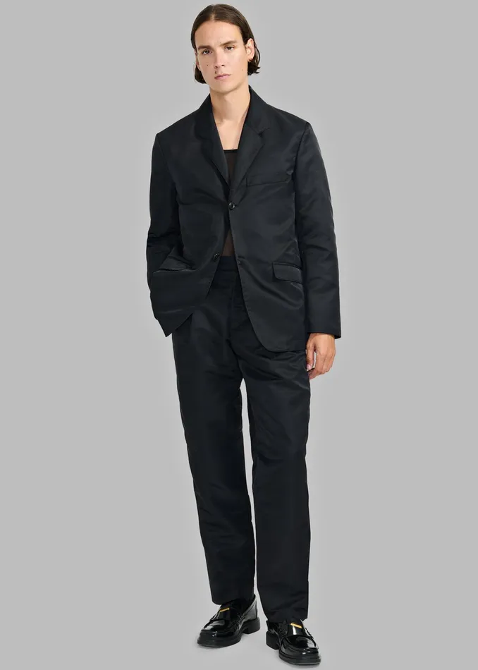 The Frankie Shop Bottoms Louis Gabriel Nouchi StraightLeg Smoking Polyamide Trousers 8211 Black 8211 Men
