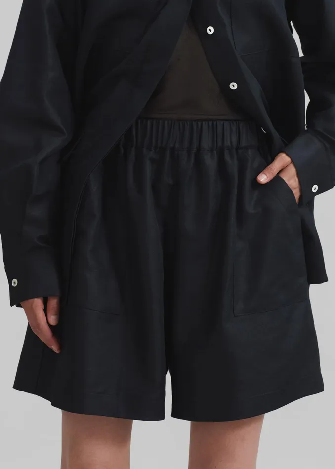 The Frankie Shop Bottoms Matin Forio Shorts 8211 Black 8211 Women