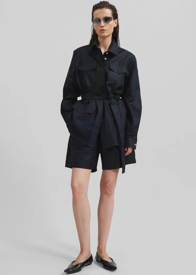 The Frankie Shop Bottoms Matin Forio Shorts 8211 Black 8211 Women