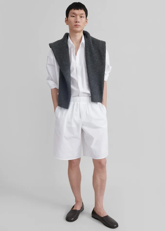The Frankie Shop Bottoms Matthias Boxer Bermuda Shorts 8211 White 8211 Men